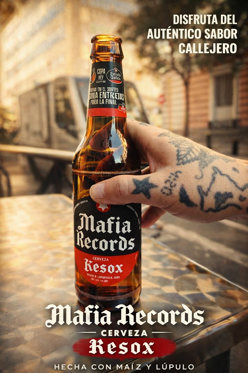 MAFIA_RECORDS_'s tweet image. Fresca, fresca. Con este tiempo va apeteciendo. El toque lo pones tú. #flow #estrellagalicia #IA #KESOXELDIOX #TRAPVIVIENDO