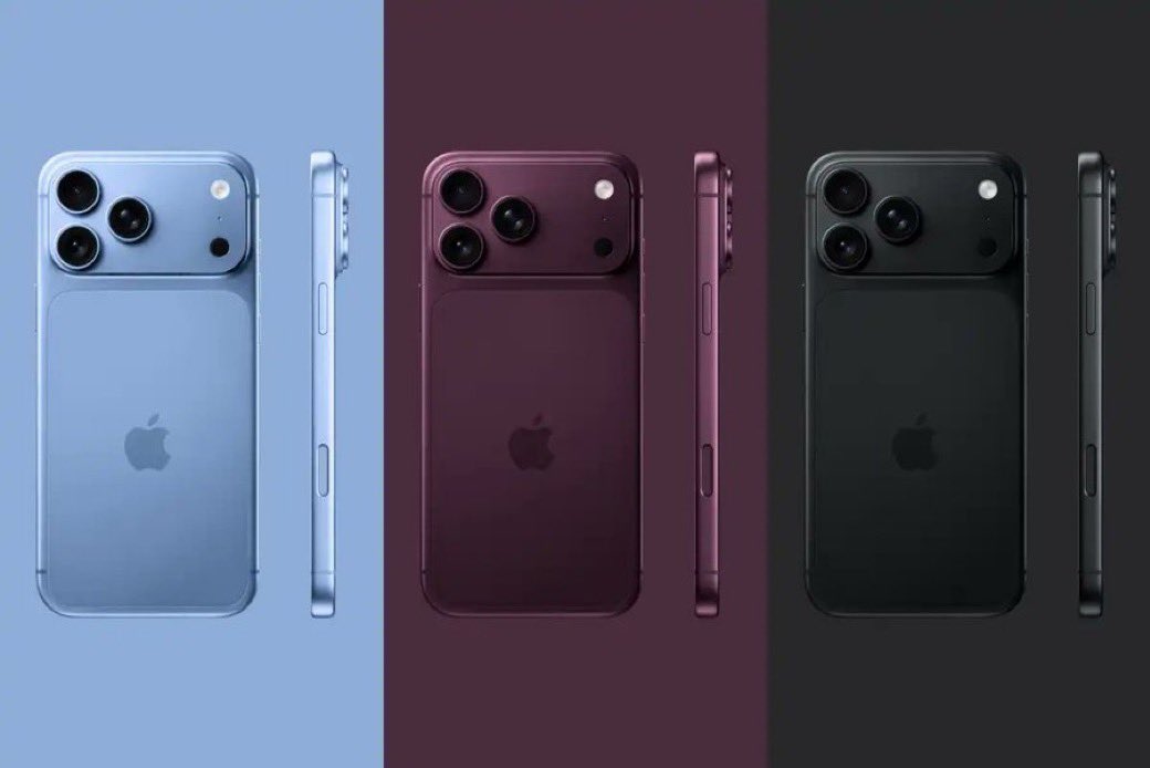iMathTechs's tweet image. 🎨 Apple mise sur de nouvelles couleurs pour l’iPhone 18 Pro

Fini l’orange, place au couleurs suivantes ?
🩶 Argent (427C)
❤️ Cerise noire (6076)
🩵 Bleu clair (2121), 
🖤 Gris foncé (426C)

👀 Vous validez ces nouveaux coloris ?

Design.

#iPhone18Pro #Apple #Tech #iPhone