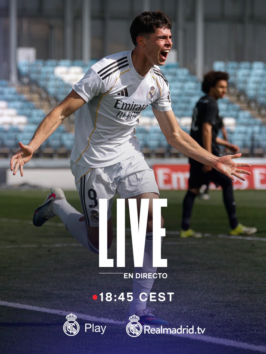 🔴 ¡No te pierdas el partido del Juvenil A, EN DIRECTO, en RM Play y RMTV!
🤜 Follow the Youth League semi-final between Juvenil A and PSG, LIVE on RM Play &amp; RMTV!
📺 play.realmadrid.com/browse?u=w
