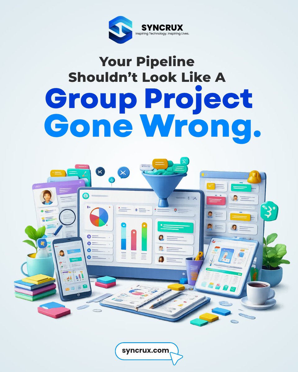 SyncruxAI's tweet image. Syncrux CRM keeps everything organized, updated, and actually useful.

Visit Our Website: syncrux.com 
Visit Us: New York, NY 10001, US
#syncruxai #salespipeline #businessautomation #customerrelationship #crm