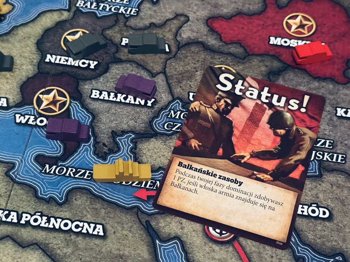 WojennikTV's tweet image. “Quartermaster General: WW2” (2nd Edition) 🪖

A dynamic WWII strategy game by Red Square Games.

We command major powers, manage supply lines, and use unique decks to outplay rival alliances.

Cards, logistics, and global conflict.

#boardgames #wargames