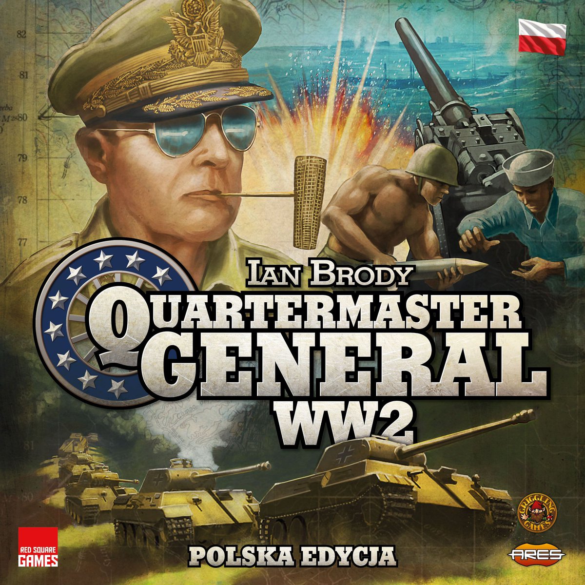 WojennikTV's tweet image. “Quartermaster General: WW2” (2nd Edition) 🪖

A dynamic WWII strategy game by Red Square Games.

We command major powers, manage supply lines, and use unique decks to outplay rival alliances.

Cards, logistics, and global conflict.

#boardgames #wargames