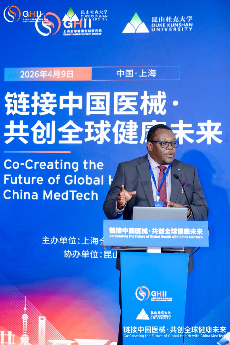 IfedayoTiffy's tweet photo. Last week I visited Shanghai, China and spoke at the International Forum for Co-Creating the Future of Global Health with China MedTech, hosted by @GHII_org and @DukeKunshan.
My talk was about, "From Innovation to Impact: Scaling Affordable Diagnostic Technology in Emerging Markets."

Here is what I shared. 🧵