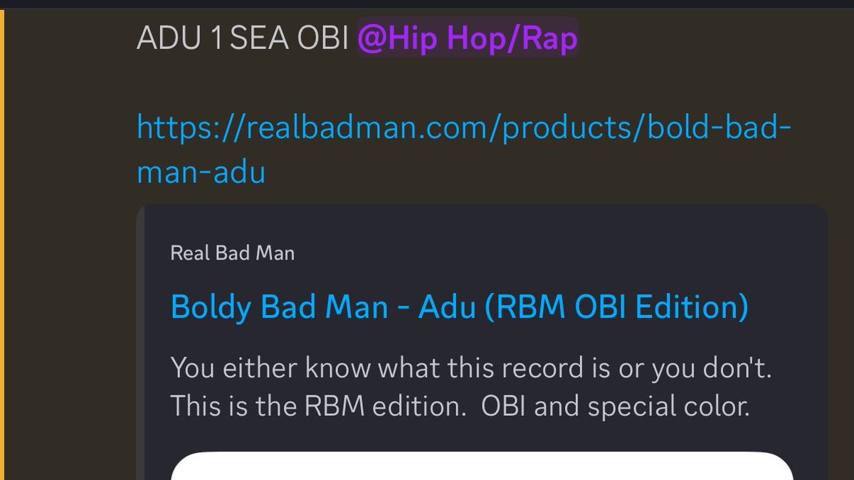 99Vinyl's tweet photo. Yes sir another reason to join the Discord, we don’t miss anything 🗣️ https://t.co/Sh4ZcOtSzM