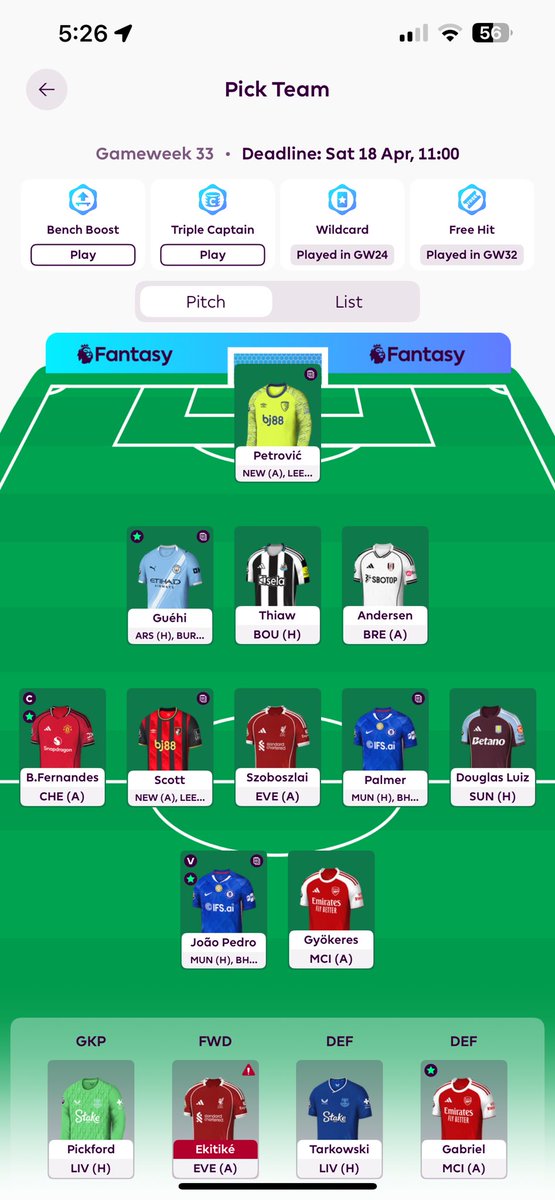 LfcGlado's tweet photo. @FPLMate What options do I have Dan mate.. Bit stuck with what changes I should make between now and next week game week. https://t.co/CuuPUMFaEM