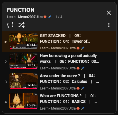 M2007U_L2016's tweet image. So far we have 4 episodes talking about FUNCTIONS
now you can watch them in a row ~ 📏📐✏️ 

🔗 youtube.com/watch?v=qchPWk…
🖊️ @XR_XharpRazor 

#stem #STEMeducation #mathvisual #education #math  #computerscience #vr #vrc #vrchat #VRChat  #vrchatcommunity