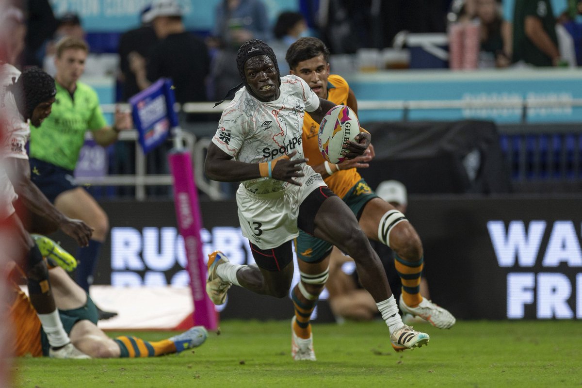 Image for the Tweet beginning: Tough start for shujaa 🇰🇪