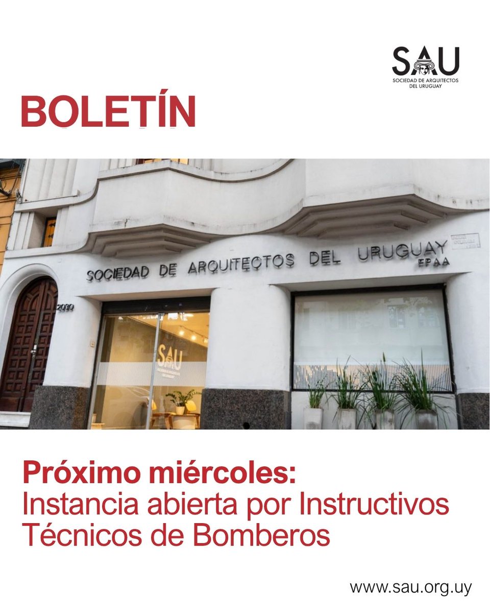 Sociedad de Arquitectos del Uruguay tweet media