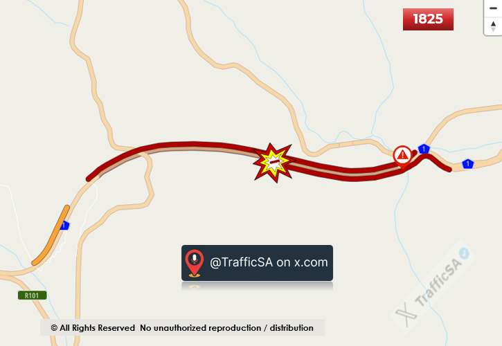 TrafficSA's tweet image. Cape Town - N1 Highway: #CRASH inside Huguenot tunnel