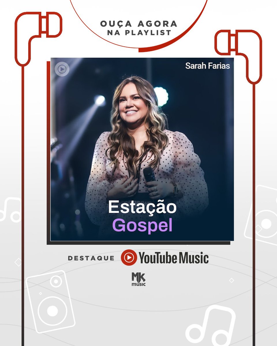 MKMusicBrasil's tweet image. Wow! @SarahFariass está na capa da playlist ESTAÇÃO GOSPEL, do @youtubemusic. 🤩 Corre pra ouvir “Eu Posso Orar Por Você”! Valeu, time @YouTubeBrasil!
⁣⁣⁣
🎧 gospel.mk/estacaogospel

#Gospel #SarahFarias #EuPossoOrarPorVocê #YouTubeMusic #MKMusic