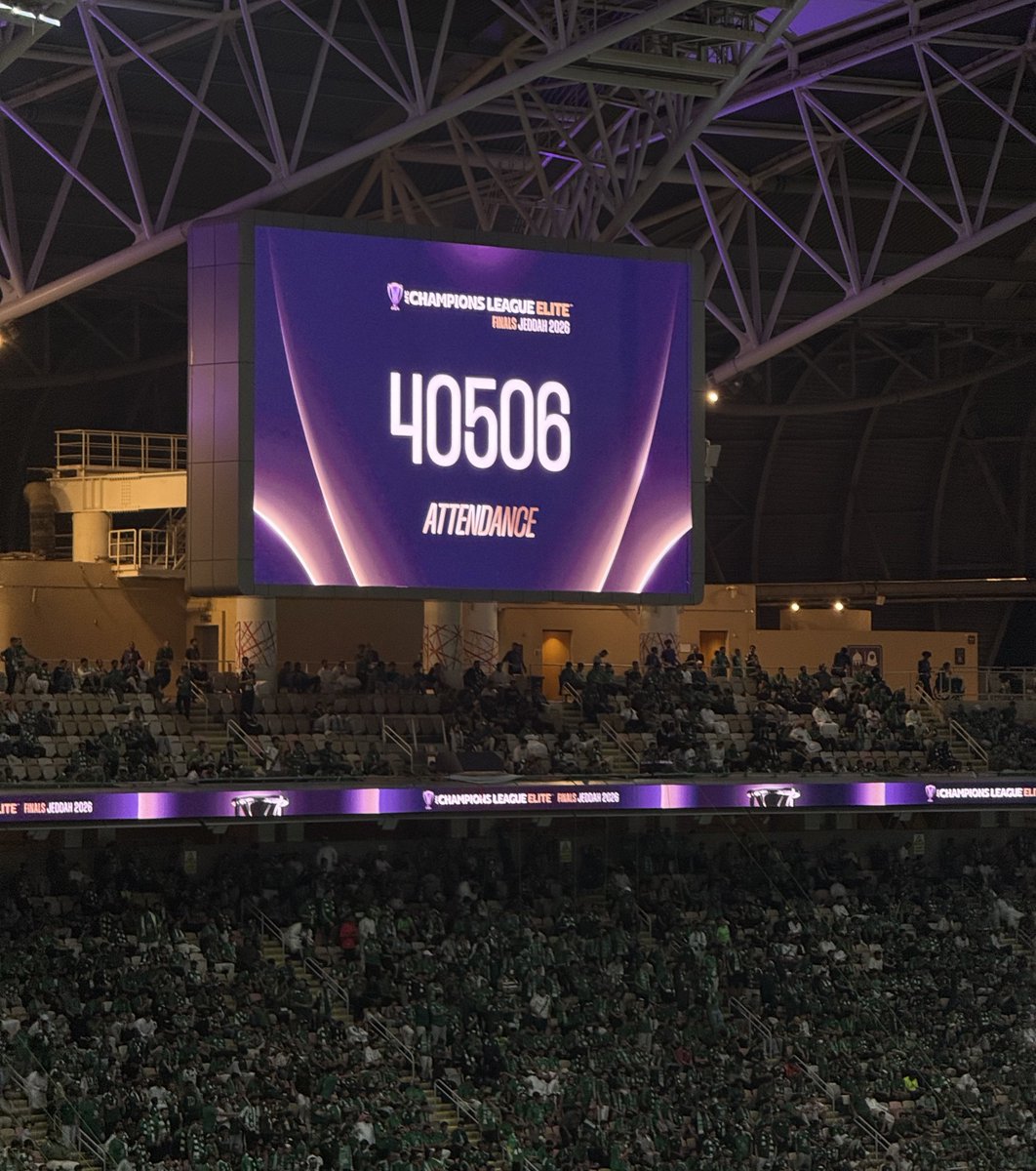 🚨 بلغ عدد الحضور الجماهيري لمواجهة #الأهلي وجوهور دار التعظيم 40,506 عاشق 💚

#الأهلي_جوهور_دار_التعظيم
#دوري_أبطال_آسيا_للنخبة