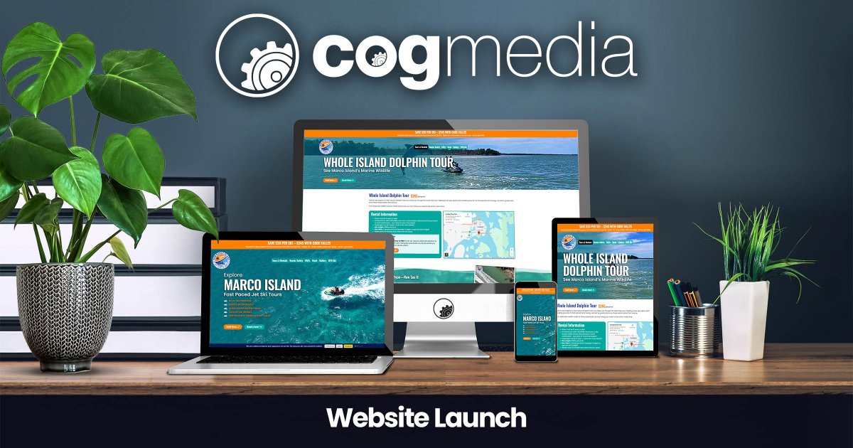 COGmedia's tweet image. NEW WEBSITE UPDATE

Our ongoing partnership with Wow Marco Island Jet Ski Tours recently gave us the opportunity to revamp and modernise their website. #wordpress  #elementor  #websitedesign  #jetski #Florida