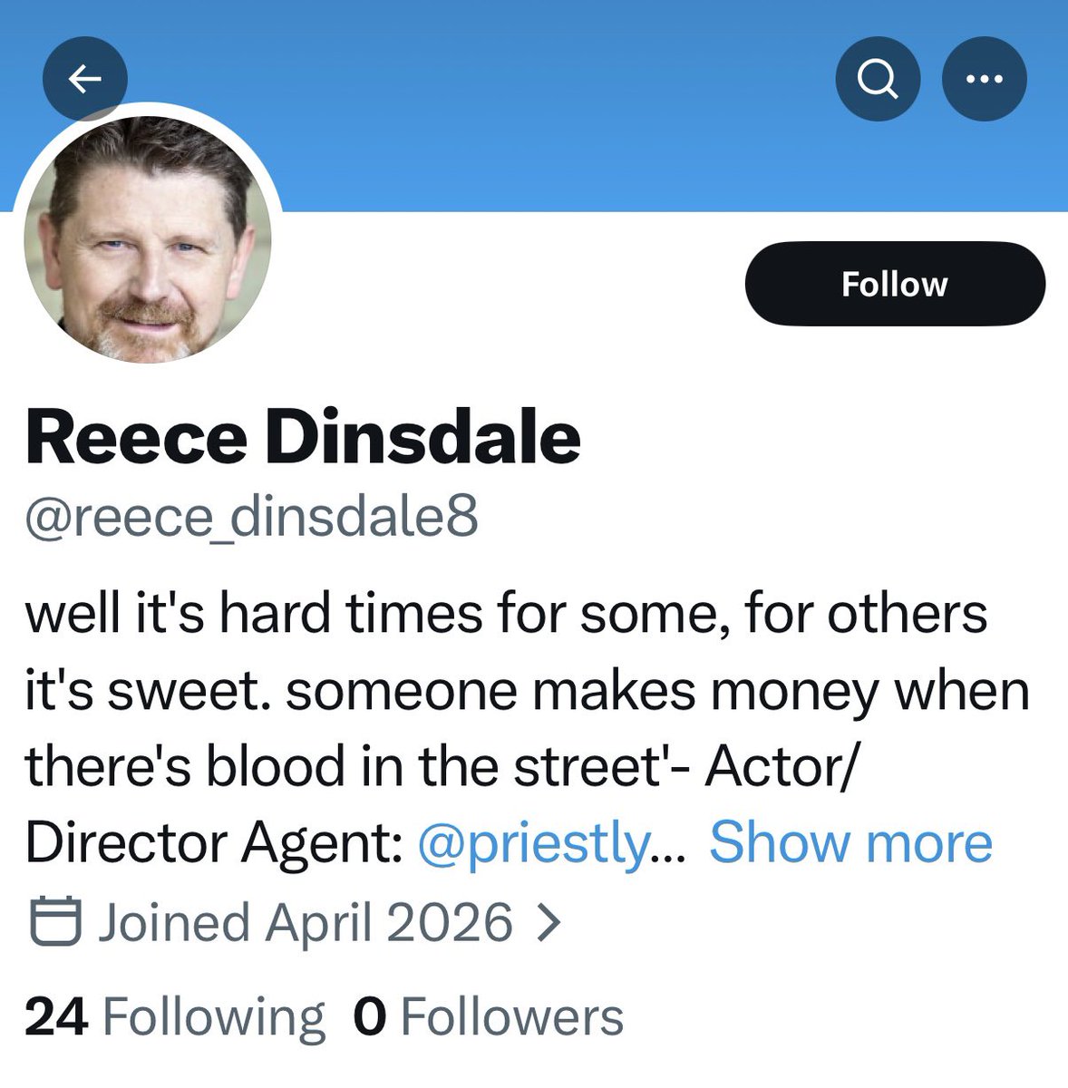 The account below isn’t me. 
Either block or report… but certainly do not follow or engage. 
Thank you.