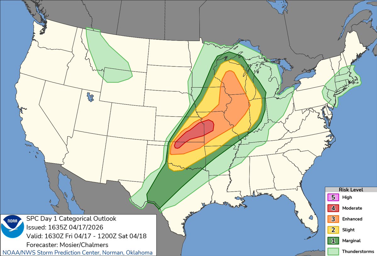 NWS Storm Prediction Center tweet media