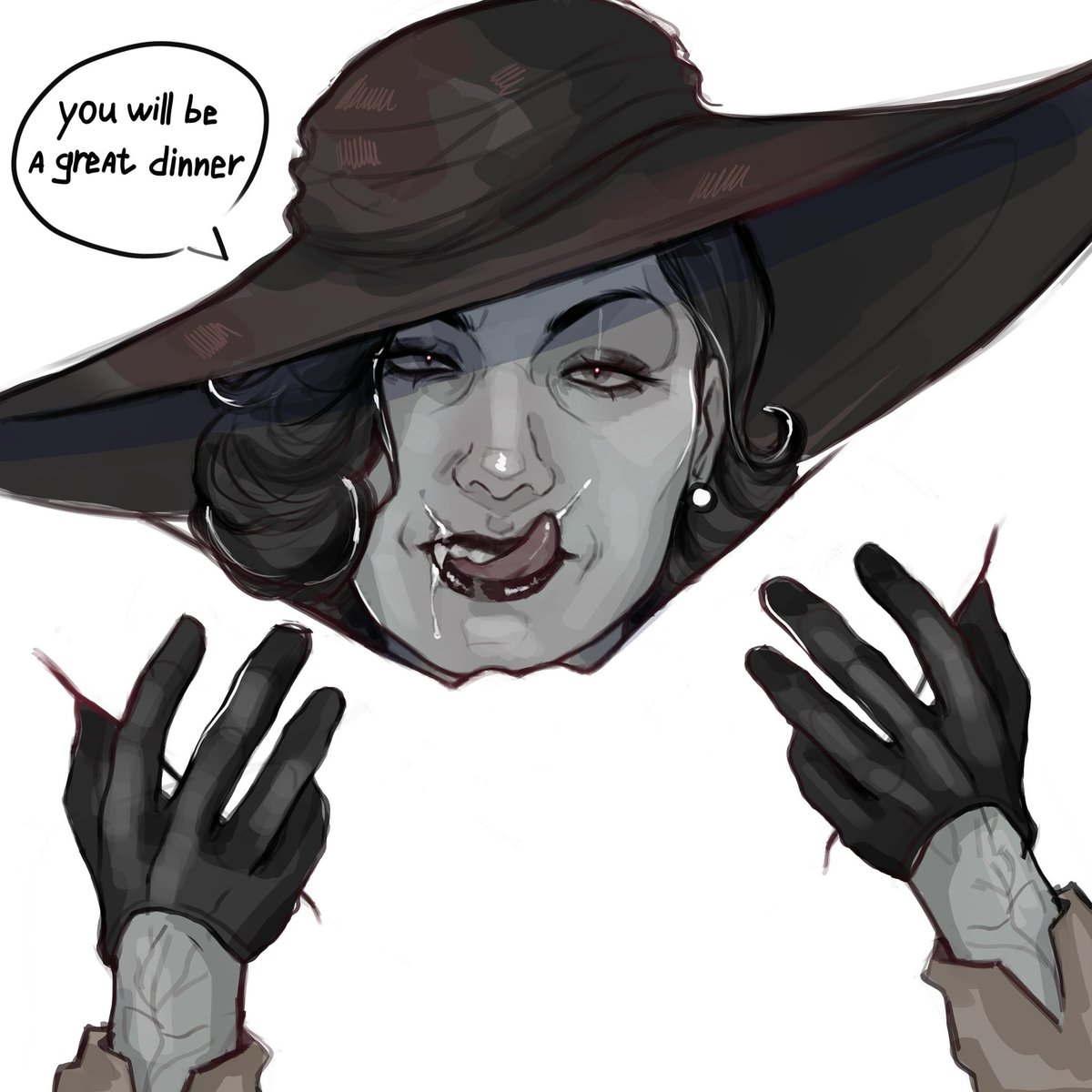 #Ladydimitrescu #fanartㅤㅤㅤㅤ #alcinadimitrescu #residentevilvillage #re8