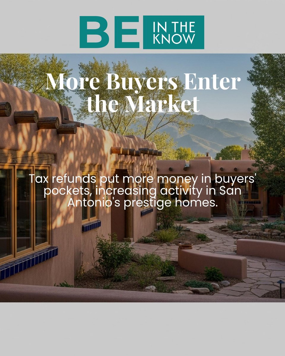 ctolva's tweet photo. Tax refunds arrive just as spring buying heats up, fueling more buyers, more choices, and faster decisions in San Antonio’s prestige market. 🏡

Does your timing line up with the season? https://t.co/ADa1JBhiz4