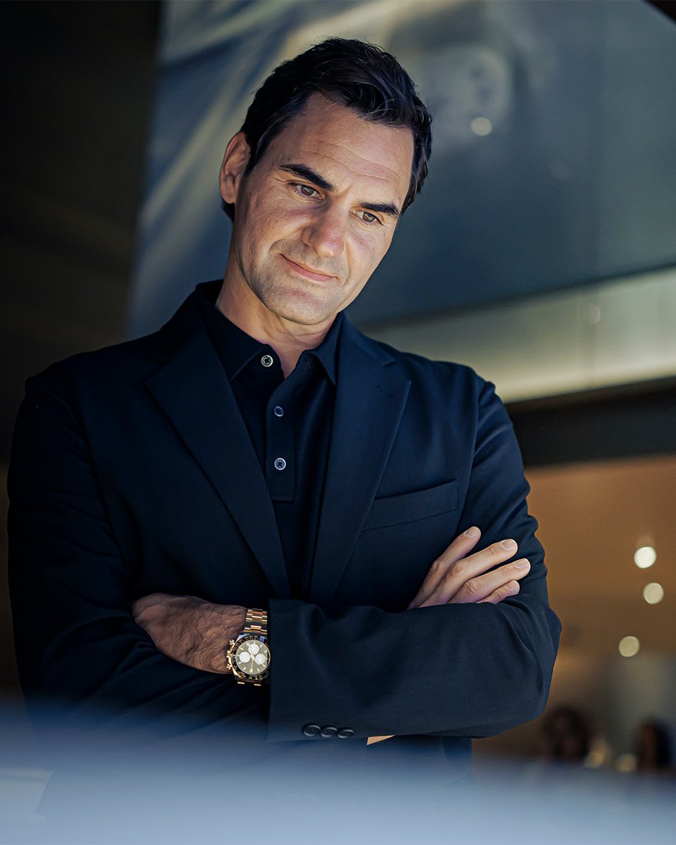 norinchi_df's tweet photo. " Game, set, watch.

A legend on the court, a legend in the Salon. Roger Federer visits the Rolex booth at Watches and Wonders Geneva 2026.
#ROLEX #WatchesAndWonders2026
Watches and Wonders IG https://t.co/ScfqH5MXNM