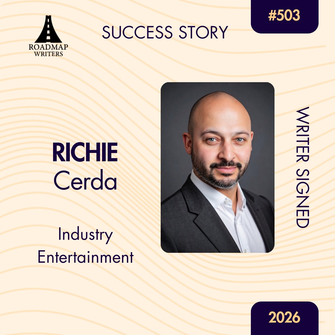 roadmapwriters's tweet image. Congratulations to our 503rd writer signed, Richie Cerda! 🎉

Richie signed with Industry Entertainment after meeting his rep through a Roadmap program 🔥

#SuccessStory #RoadmapWriters