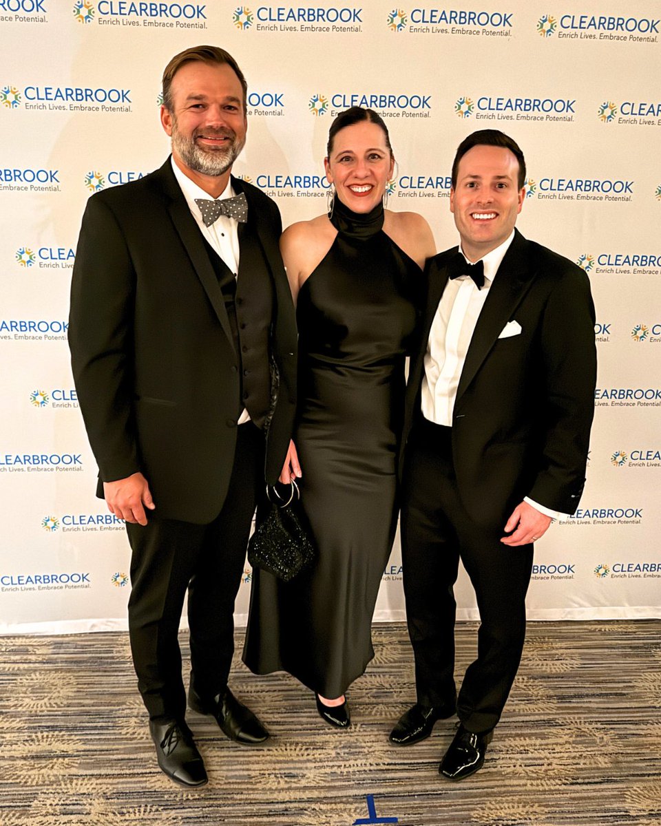 plexusgroupe's tweet photo. Matt Wilkens, Danielle Mau, VP, Client Executive, and Gerald Fawcett,  attended the 38th Annual @Clearbrook1 Shining Star Ball last week in support of our client, Clearbrook—a nonprofit dedicated to empowering individuals with intellectual and developmental disabilities! https://t.co/IjcoVHt4Gg