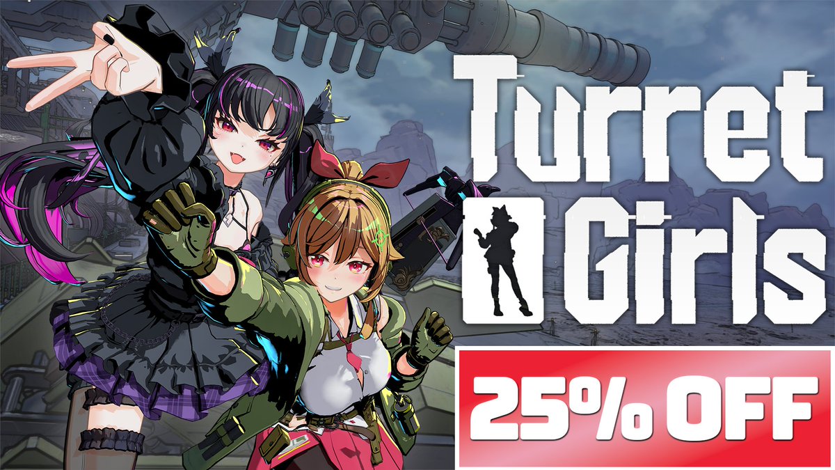 TurretGirls's tweet image. Steam Daily Dealで25%OFF中です。今がまたとないチャンス！

TurretGirls is 25% OFF on Steam right now with the Daily Deal. Perfect time to jump in!

#Steam #DailyDeal #TurretGirls