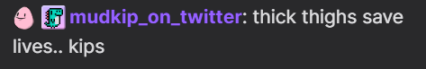 regarding the mudkip situation lets just say he also wasnt afraid to drop those things in <a href="/DonnnySins/">Donny</a>  streams too 💔