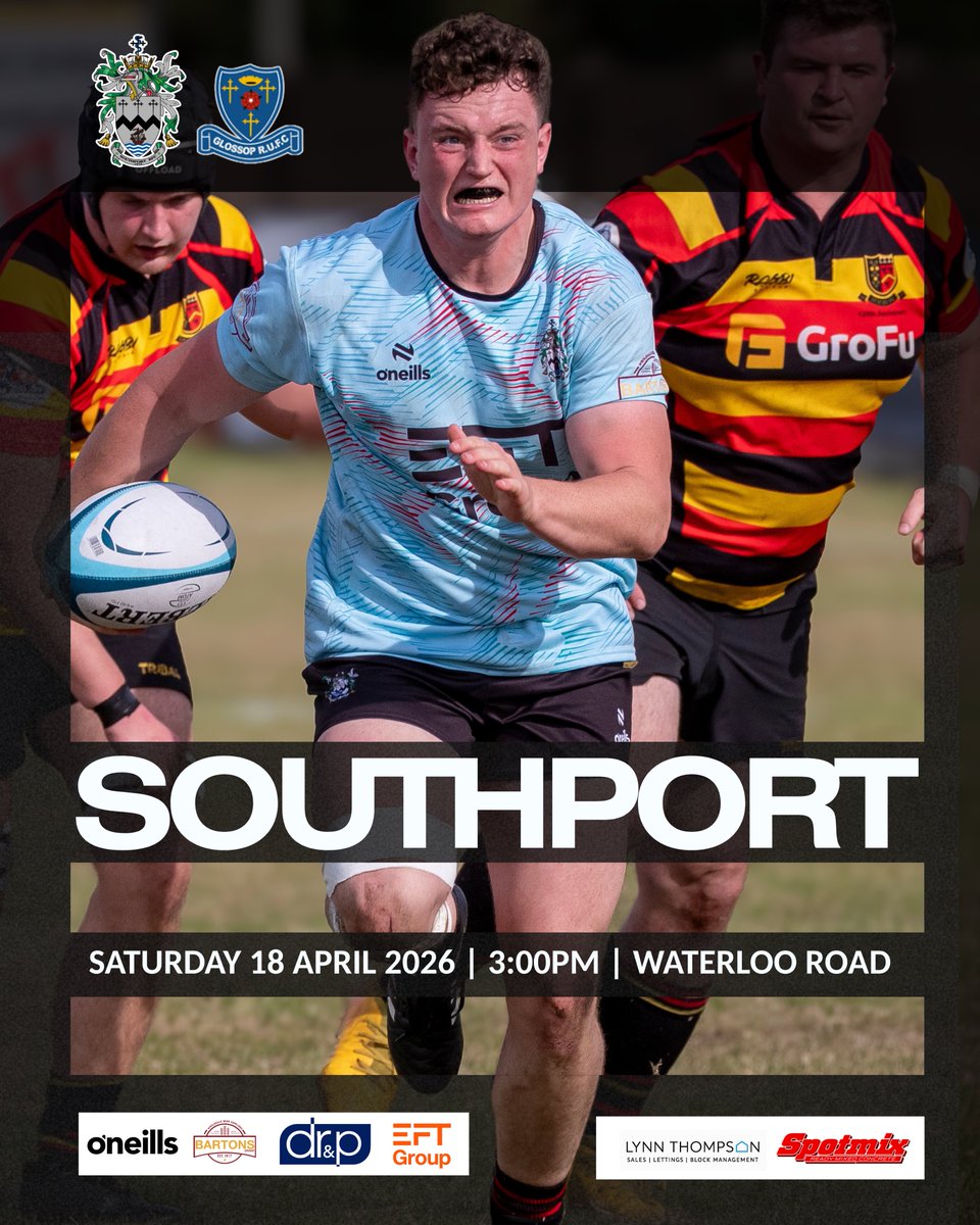 SouthportRFC's tweet photo. ๐คฉ A great occasion, with a big performance needed tomorrow to secure promotion.
๐ With plenty at stake, we would love to see a big crowd down at Waterloo Road to get behind the boys. Entry is free and the bar is open from midday, so come down and #SupportThePort. https://t.co/tAqV4kPcm4