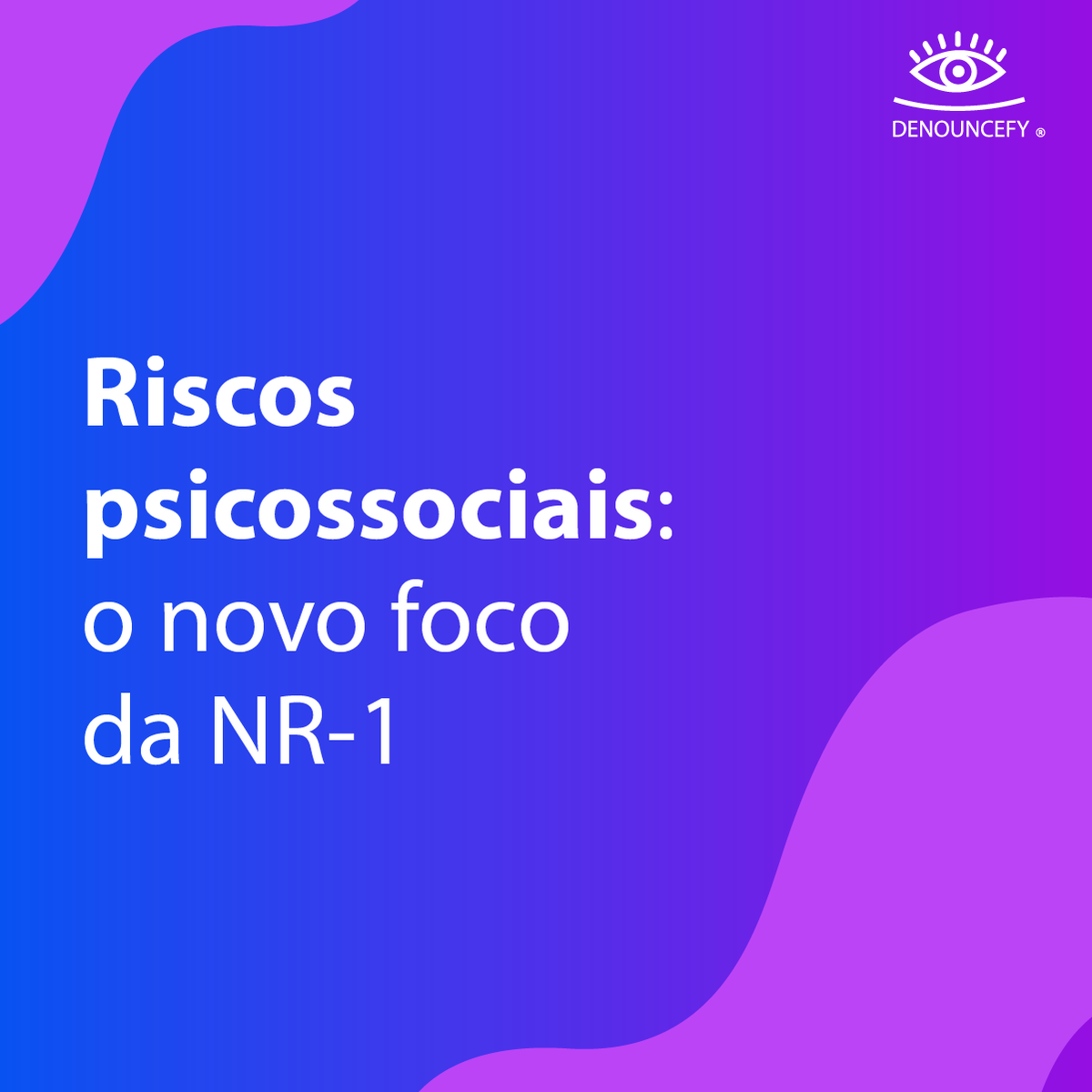 denouncefy's tweet photo. A NR-1 amplia a gestão de riscos ao incluir fatores psicossociais, como pressão, relações e organização do trabalho. Mais que conformidade, é sobre ambientes saudáveis. Conheça o Denouncefy.
#Denouncefy https://t.co/KrylrVwQ7R