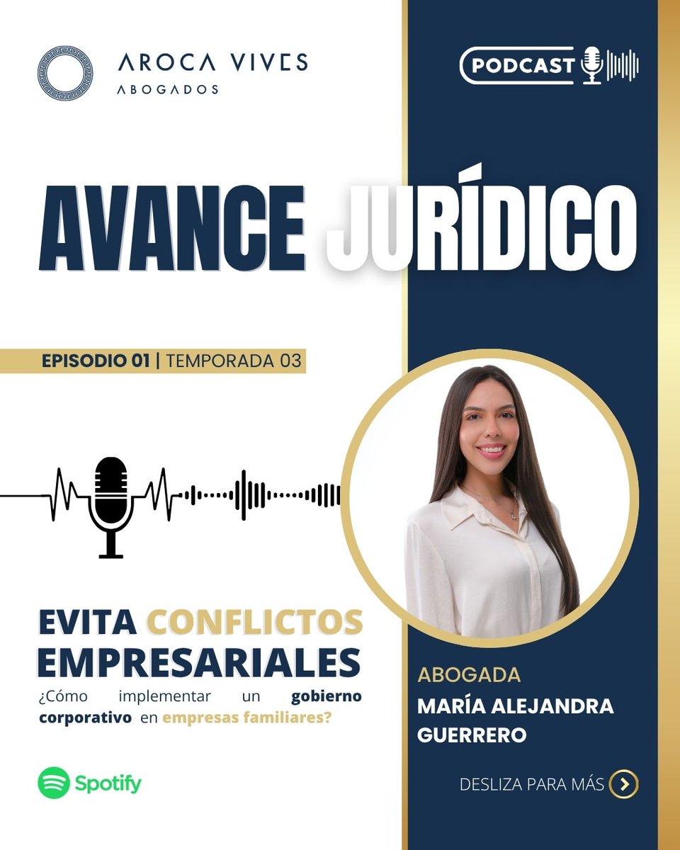 ArocaVives's tweet photo. El Gobierno Corporativo en empresas familiares.

En este episodio, María Alejandra Guerrero explica cómo estructurar reglas claras, prevenir riesgos y proteger tanto el negocio como la armonía familiar.

📩| Asesoría: contáctanos
🎧|  Escúchalo: https://t.co/ZQGMQ34PFM https://t.co/uKAZku5XBw