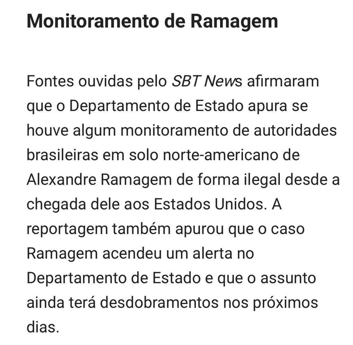 Parece que o esqueminha da PF de monitorar pessoas clandestinamente nos EUA vai acabar.