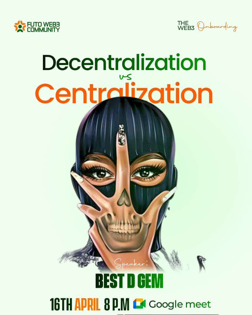 futoweb3comm's tweet photo. Day 3 &amp; 4 – Crypto Class Recap 🧵
Day 3: We broke down Centralization vs Decentralization 
Day 4 (Today): We went deeper into Wallets &amp; Security 🔐 – How crypto wallets actually work – Common security attacks – How to identify red flags and protect yourself.. https://t.co/BwDD7eIHm9