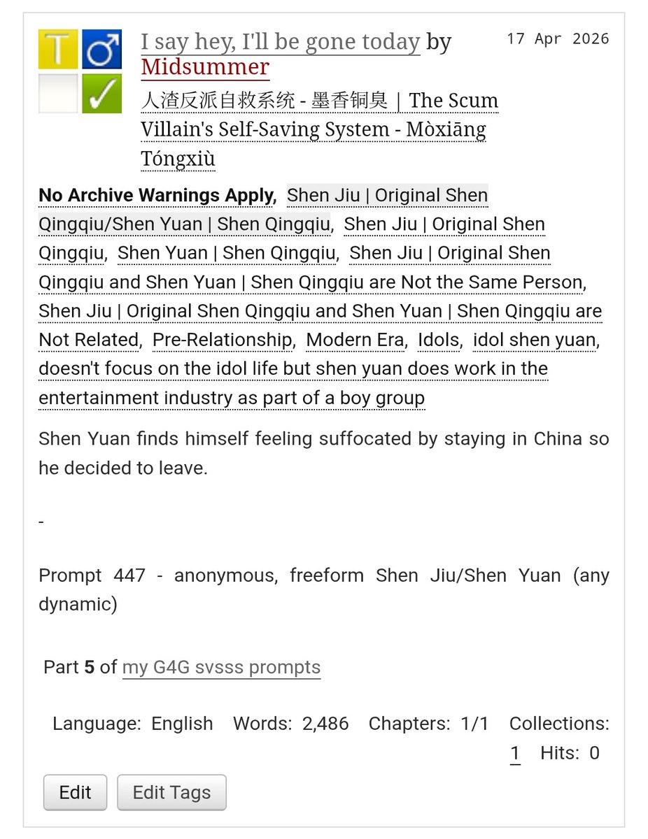 winterssumrr's tweet image. @SVSSSAction another #jiuyuan prompt filled for an anonymous donor. Thank you for your donation!
#svsss #shenyuan #shenjiu

archiveofourown.org/works/83308936