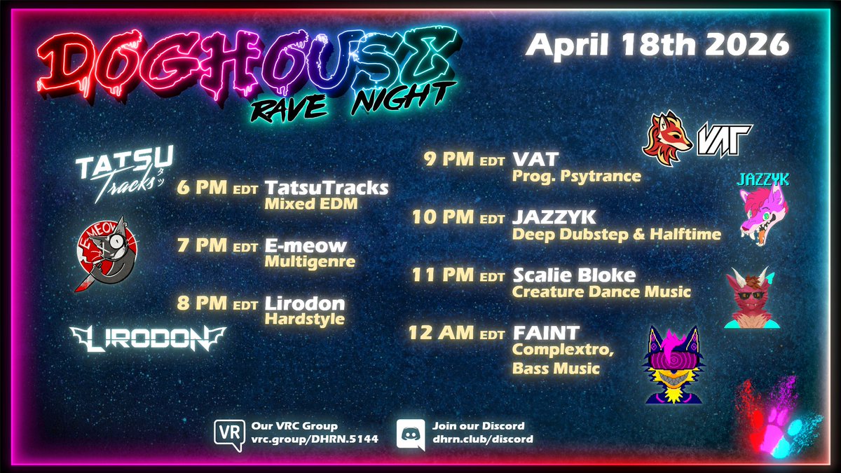 DogHouse Rave Night - Next Event 24-Apr-26 (FFF) tweet media