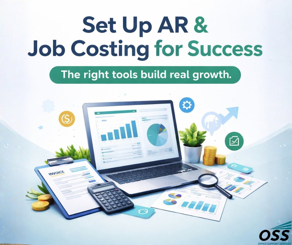 OSS_CPA's tweet image. Growth doesn’t happen by accident. It starts with the right setup. AR and Job Costing help you improve cash flow, track profitability, and make smarter business decisions from day one.  

#AccountsReceivable #JobCosting #CashFlow #BusinessGrowth
