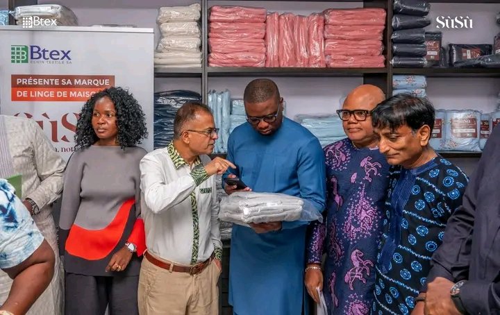 Benin_Construit's tweet photo. 🇧🇯 On 16 April 2026, a new milestone was reached at GDIZ.

Benin Textile S.A, an integrated textile unit based at the heart of the Glo-Djigbé Industrial Zone, launched #Sùsù, its first home linen brand.

GDIZ https://t.co/s5vXRxcpn8