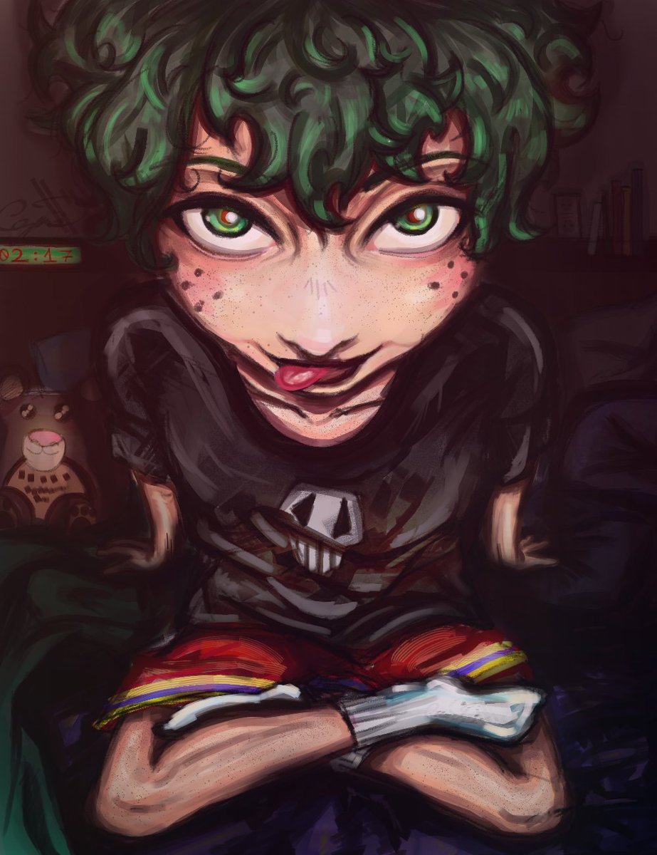 cacatusslovozoi's tweet image. ITS FINALLY DONEEE ik the hands might look weird but just ignore them please, imagine this photo was taken by katsuki because he invited his cute freckled boyfriend over to spend the night #bkdk #izuku