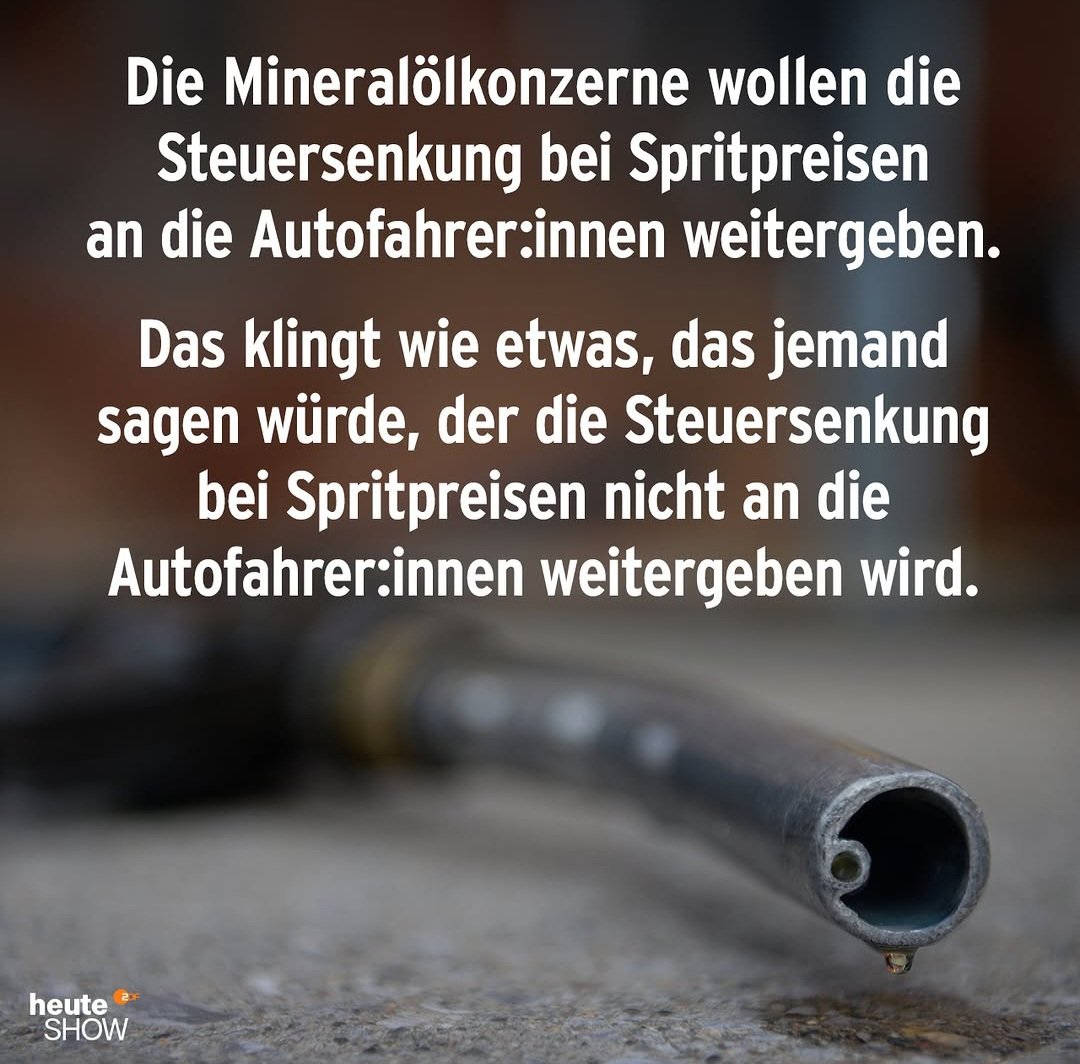 Machen ist wie Wollen,
nur krasser.

Und etwas, 
das die Mineralölkonzerne 
nicht tun werden.