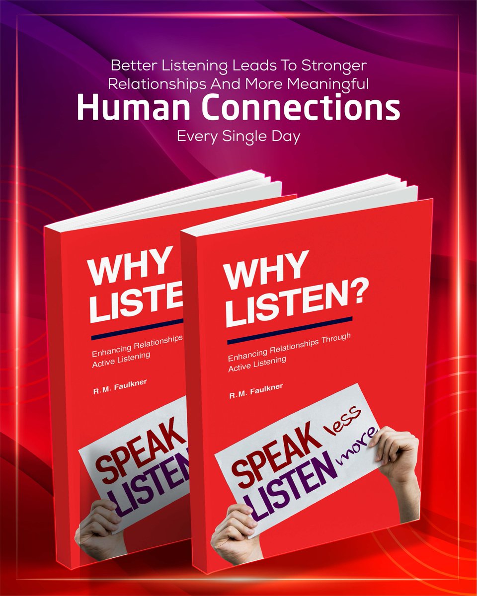 listen_why42829's tweet image. Communication is more than words—it’s about understanding. This book guides you step-by-step to become a better listener, helping you respond with empathy and clarity.

#activelistening #selfimprovement #personalgrowth #selfdevelopment #healthyrelationships