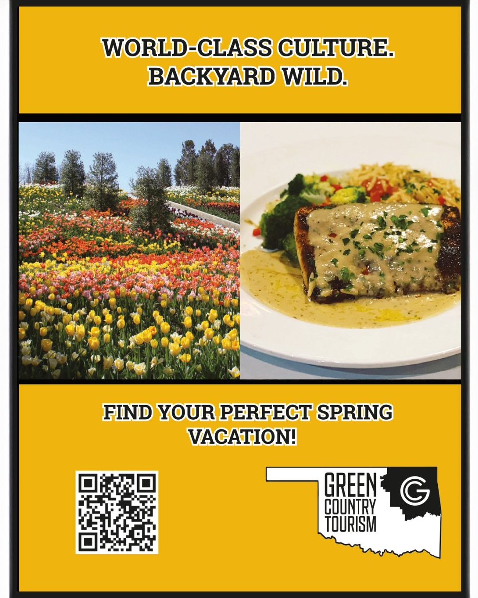 valuenewsvalues's tweet photo. If you’re looking for the perfect spring vacation, Green Country Tourism can help you discover unforgettable travel experiences in Northeast Oklahoma.
#greencountrytourism #springvacation #oklahomaproud
https://t.co/PfuTyhMduF https://t.co/89OtSGemyJ