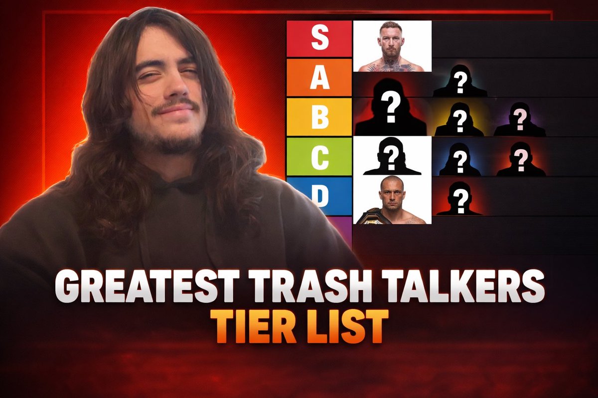 xRyanRoyalty's tweet photo. UFC Trash Talk Tier List 

https://t.co/Egk2dbsIgS

#ufc #tierlist #ufctierlist #ufcparamount 

@ufc @danawhite @espnmma https://t.co/F1UVI1kR9o