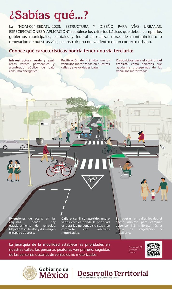 ExaArq's tweet image. Lo siento, voy a tener que decirle a SEDATU con su normas como la NOM-004, así como al Manual de Calles, que dejen de existir porque esta fue una opinión ignorante.  😔

Incluso un paso a desnivel, hay opciones para hacer las ciudades más amenas y humanas, sin importar la zona.