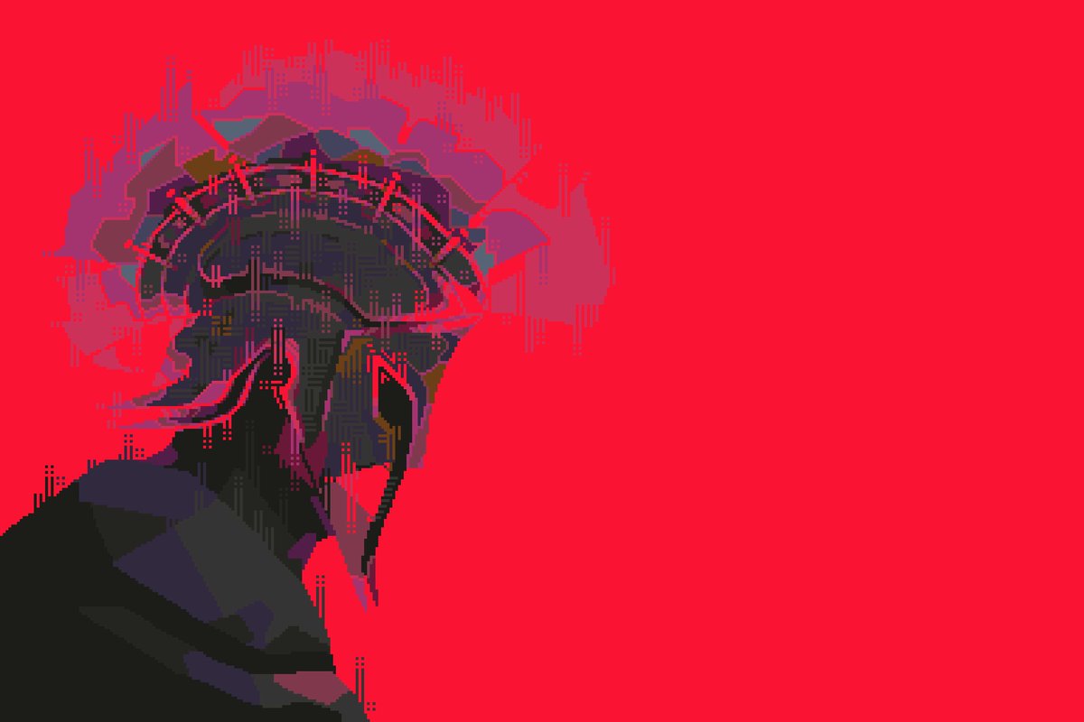 ventiquePxl's tweet image. Glory in Red ⚔️ #pixelart