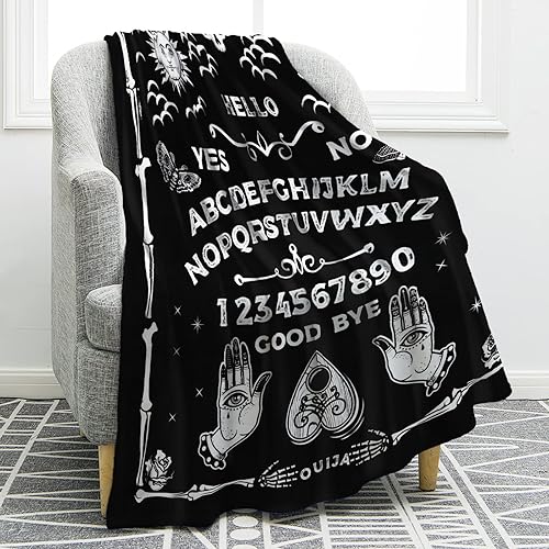 SpiteVtuber's tweet image. I just received Jekeno Ouija Board Blanket Gothic Witch Gift for Halloween Sun Moon Skeleton Skull Horror Spooky Presents for Women Kids Girls Boys Men Birthday Christmas Decor Throw B from Dredgen Storm via Throne. Thank you! throne.com/spitevtuber #Wishlist #Throne