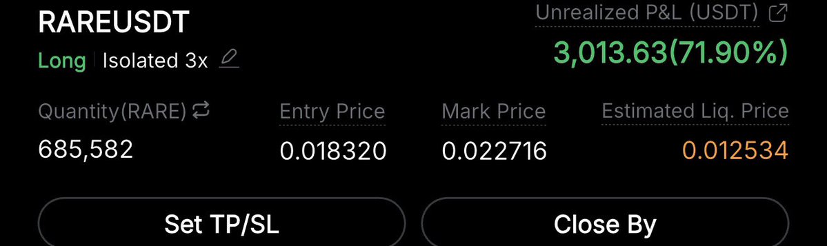 ProfProfitBTC's tweet image. $RARE LONG Update:

BOOOOOMMMM🔥🔥🔥🔥
Shared in VIP Channel around half hour ago &amp;amp; it started PUMPING right away. TP 1 hit!

You can’t find such quick food in any other Premium Channels! 

Expecting BIGGER pump! 
#RARE