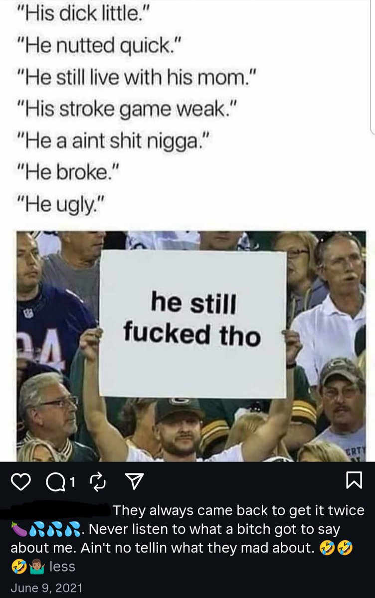 GutlessWorld's tweet image. #PSA: The only Ex I got is an ex-wife. Ain't nobody else ever claimed me. I've been to broke for that. So all the vagina I got out here, I earned. They always claimed me as somthin else tho when you asked them tho huh? 😆🫵🏼 #FBF ☪️✡️✝️👑