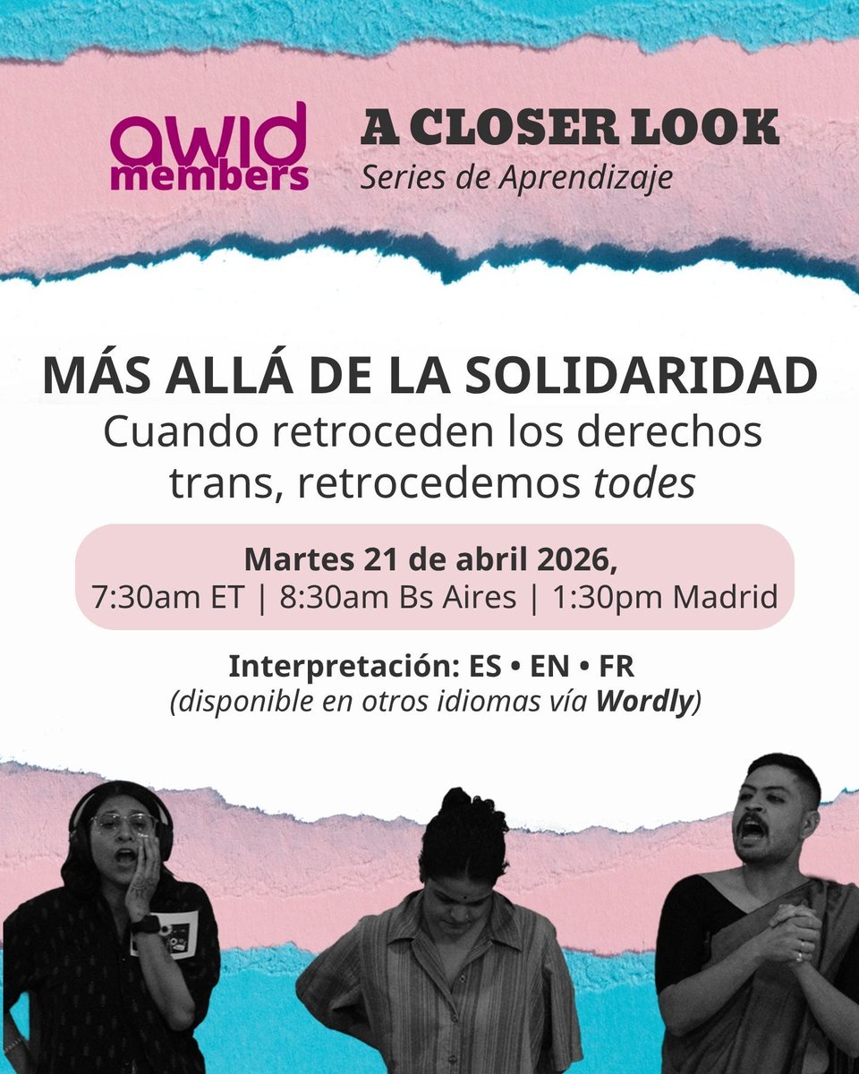 AWID en español tweet media