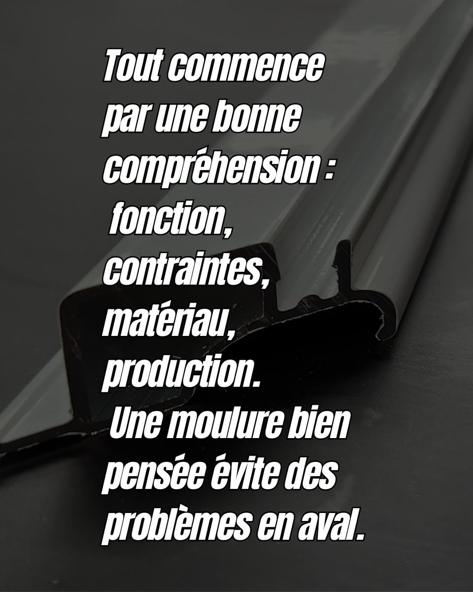 SIPConcept's tweet image. Tout commence par une bonne compréhension :
fonction, contraintes, matériau, production.
Une moulure bien pensée évite des problèmes en aval.
#IngénierieIndustrielle #Production #Qualité
👉 Lisez notre article