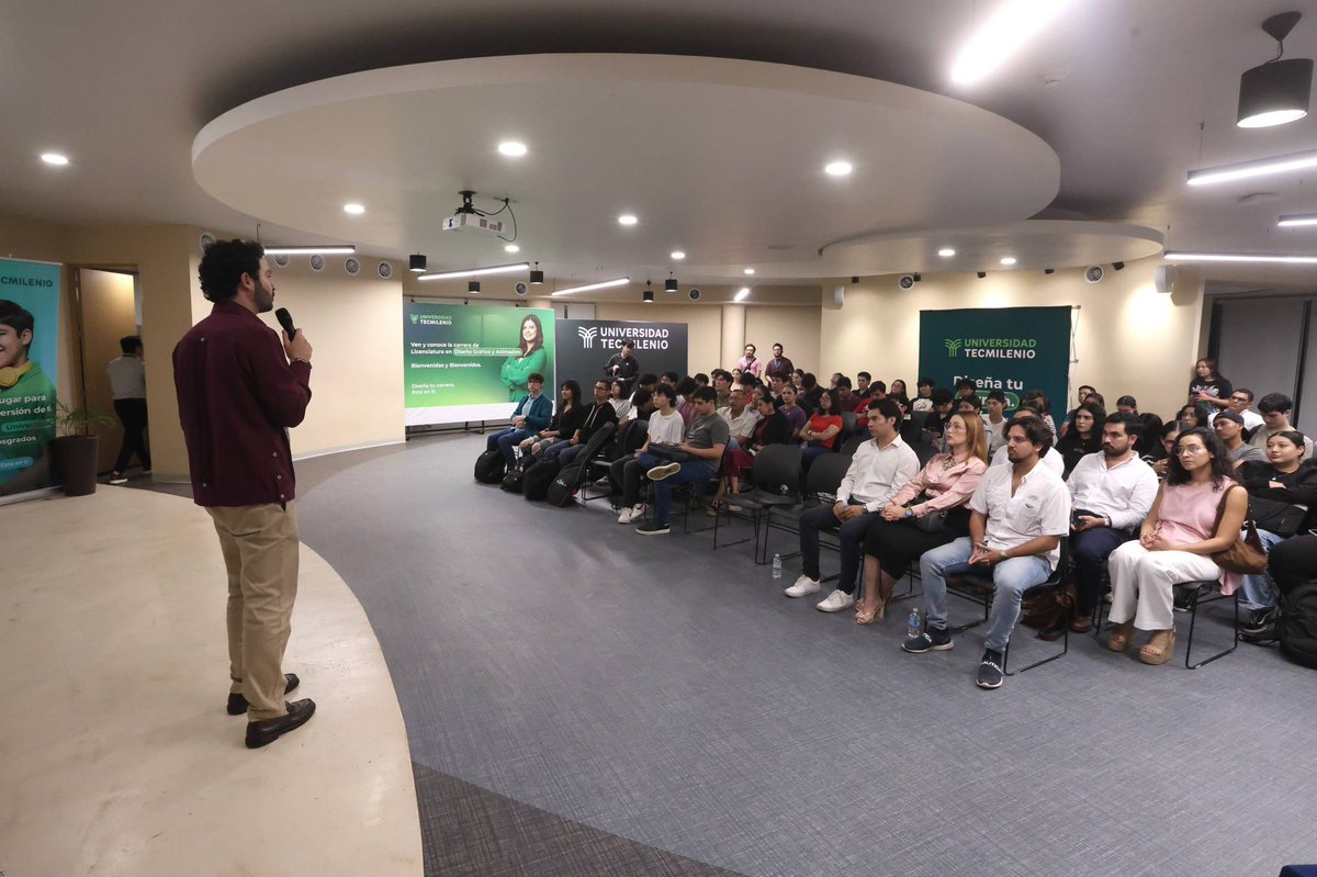 SETYYucatan's tweet photo. 🎓✨ Estuvimos con los  estudiantes de Tecmilenio Mérida para compartir una plática sobre las industrias del futuro, los proyectos estratégicos del estado y las oportunidades que hoy existen para su desarrollo profesional https://t.co/F6X3MNPgcV