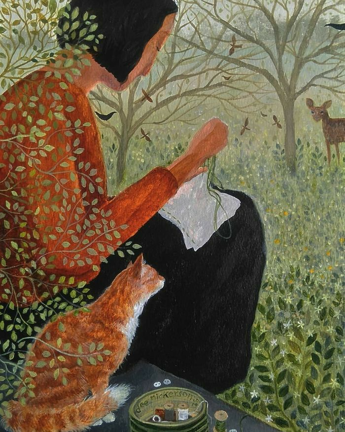 marysia_cc's tweet image. happy #Caturday 
art: Dee Nickerson @dEEN1cKers0n