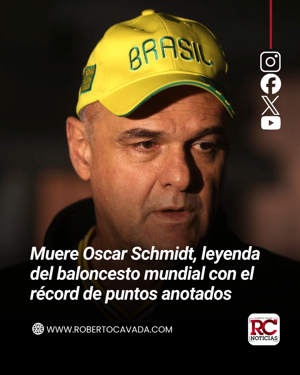 rcavada's tweet image. Muere Oscar Schmidt, leyenda del baloncesto mundial con el récord de puntos anotados

robertocavada.com/muere-oscar-sc…

#RobertoCavada #RCNoticias #OscarSchmidt