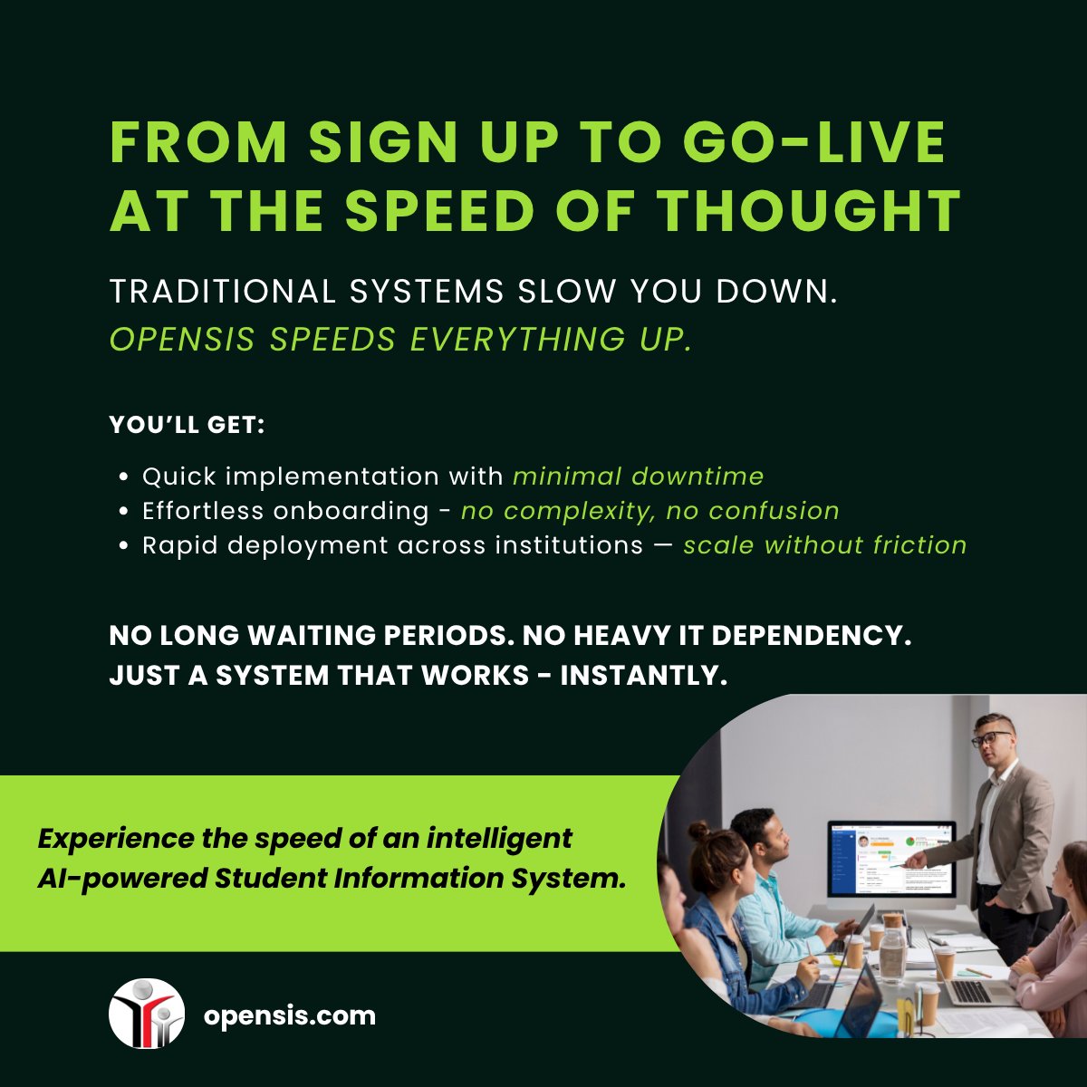 openSIS's tweet photo. Before: Delays, complexity, IT dependency
After: Fast setup, smooth onboarding, instant results
 
That’s the openSIS difference.
The AI-Powered Student Information System.

https://t.co/zlvNh2qtPB

#openSIS_school_software #sisplatform https://t.co/3xmUll7cy1